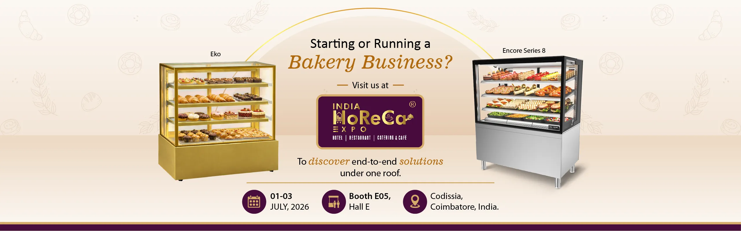 Food display counters from FPG & Antarctica equipments only at HORECA 2026