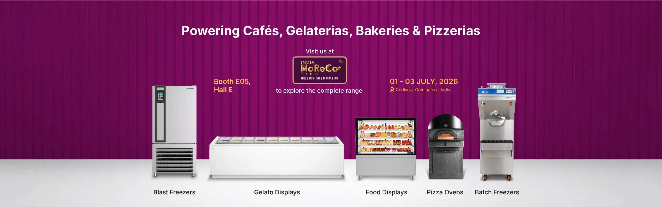 Powering Cafés, Gelaterias, Bakeries & Pizzerias - vsist us at HORECA