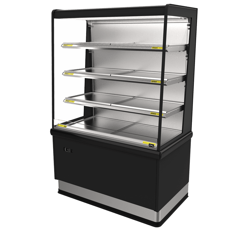 IN-VH12-A004 Visair open front heated food display cabinets