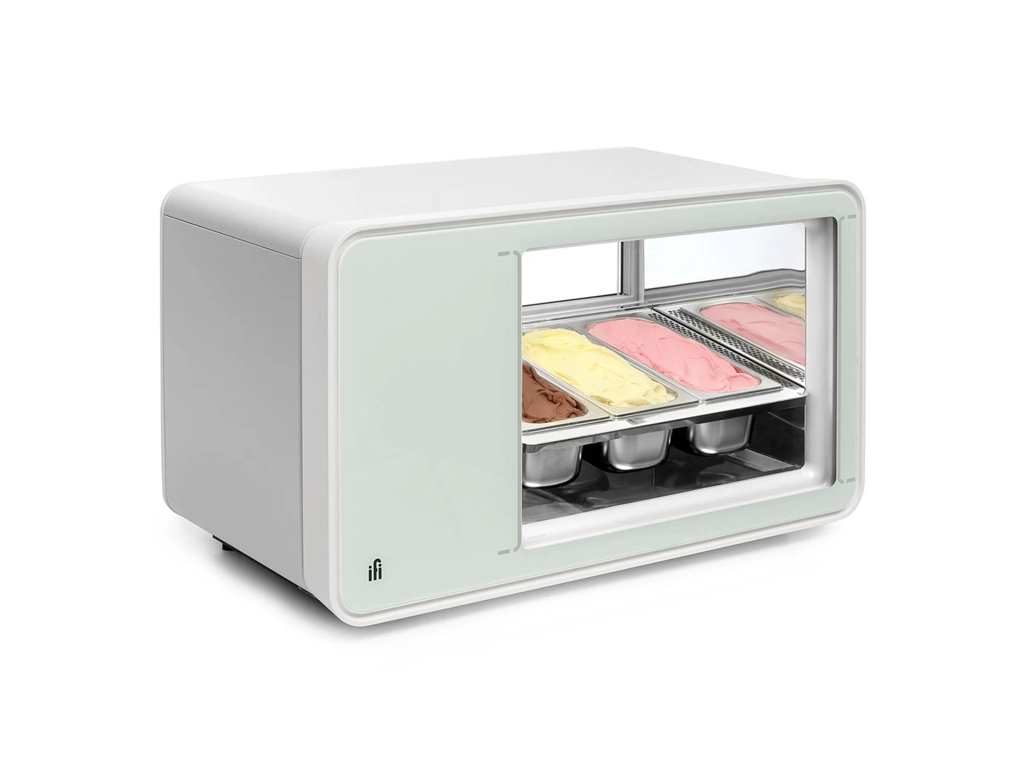 al Volo Ice cream mini display case for gelato pastry and pralines by ifi