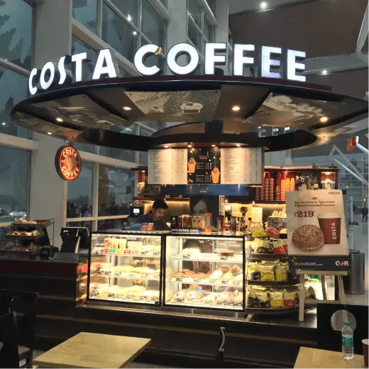 coffee display counter
